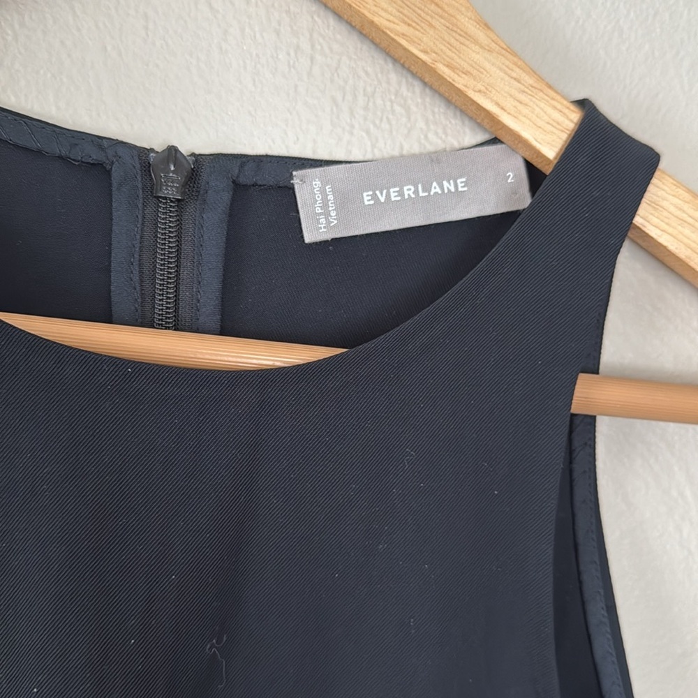 Everlane sleeveless black heavyweight top 2 NWOT - Picture 2 of 6